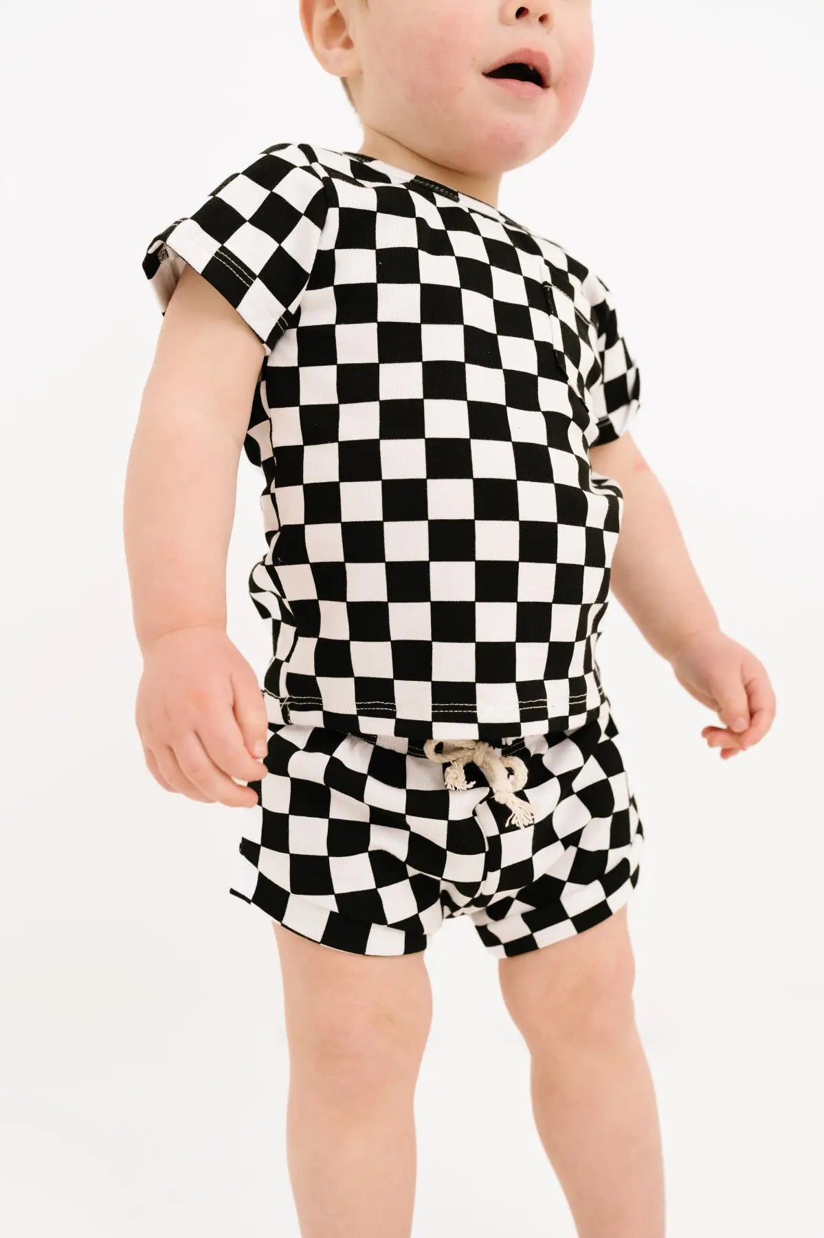 Black Checkered Pocket Set